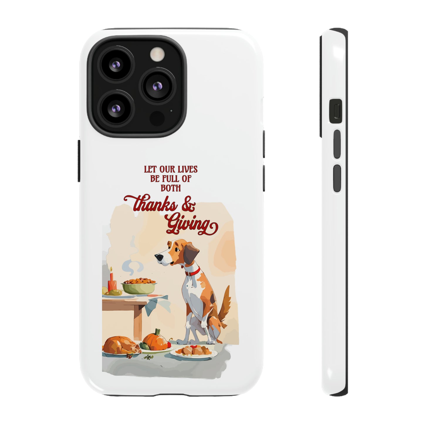 Cute Dog Lover Thanksgiving Tough Cases