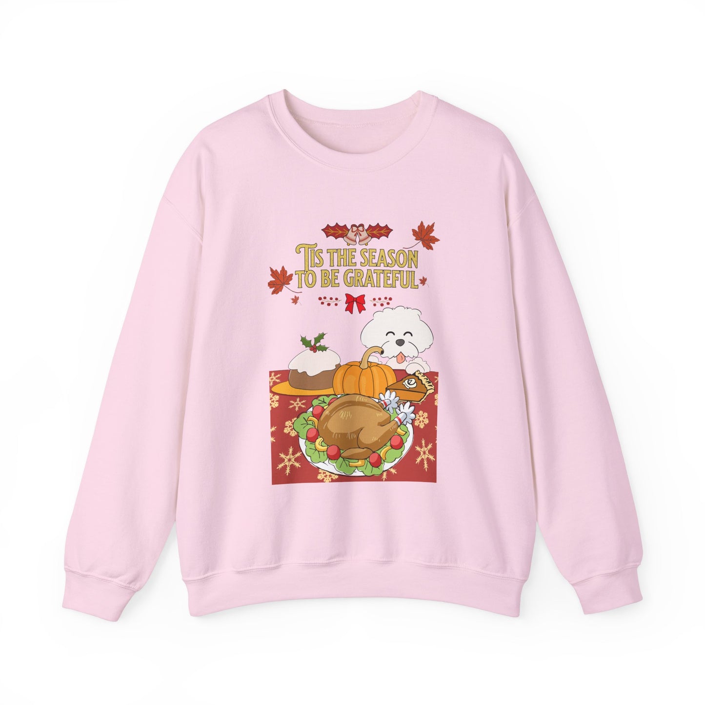 Tis the Season to be Grateful Thanksgiving Unisex Crewneck Sweatshirt