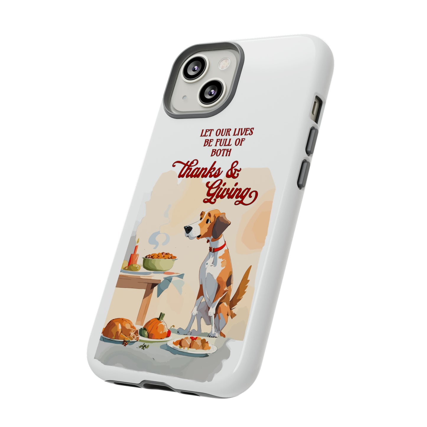 Cute Dog Lover Thanksgiving Tough Cases