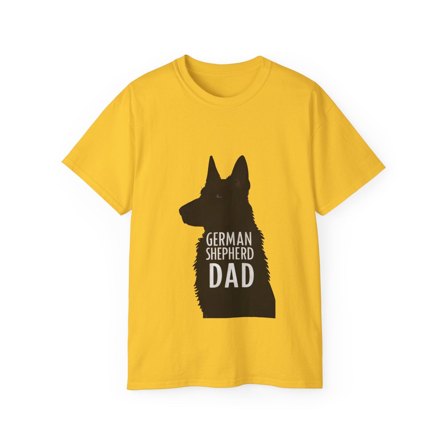 Cute Cartoon German Shepherd Dad Organic T-Shirt