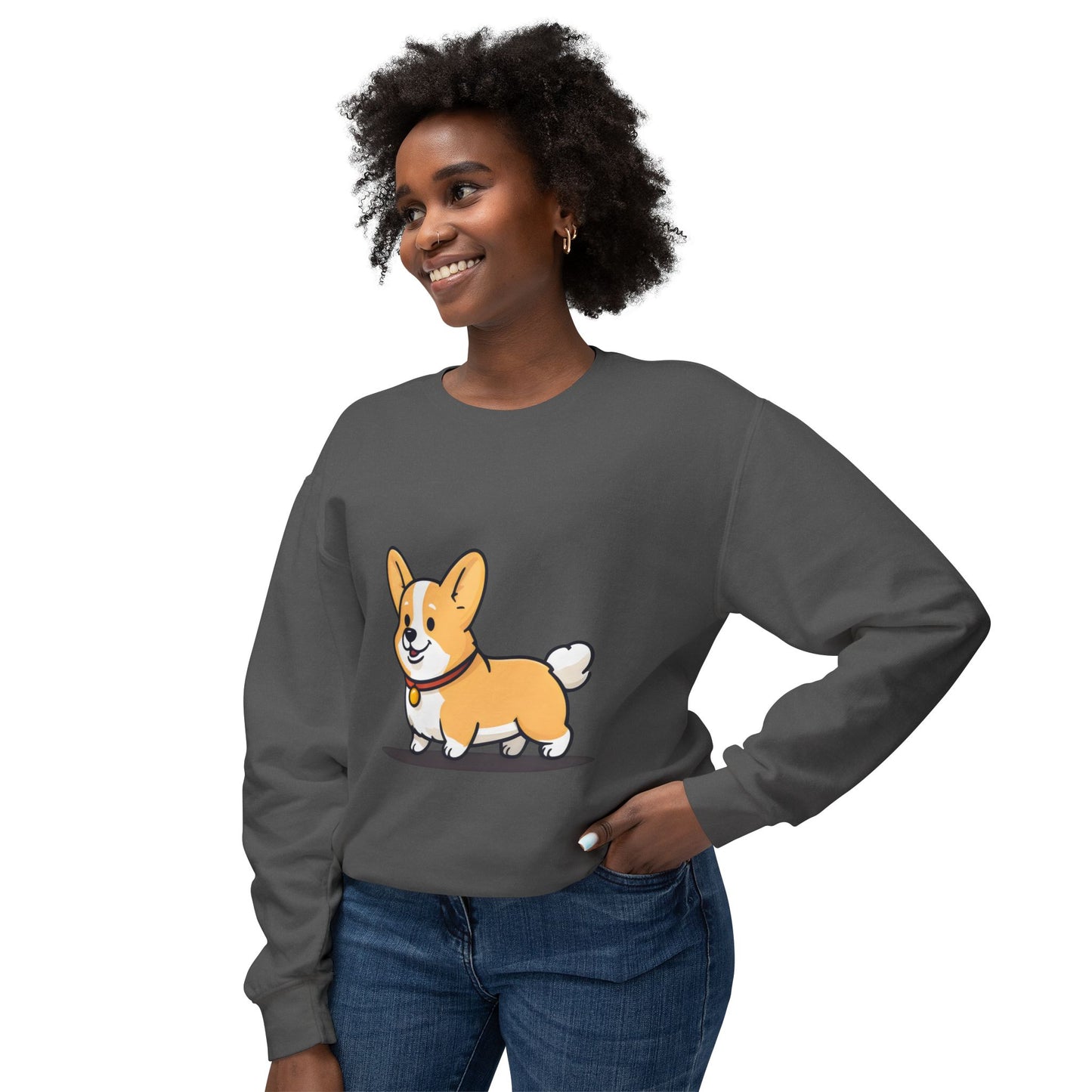 Cute Corgi Dog Cartoon Sweatshirt