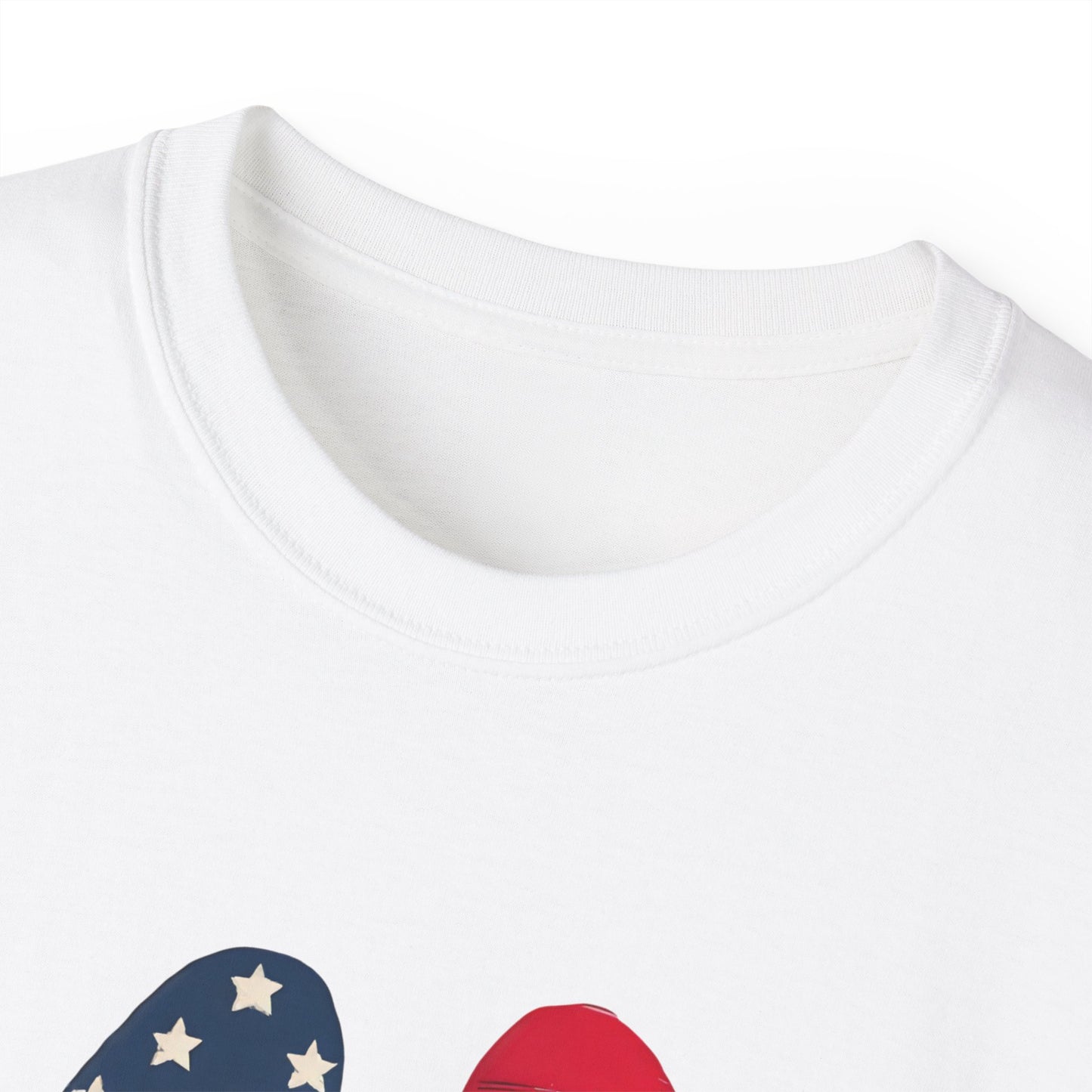 Paw Print Fourth of July Organic T-Shirt