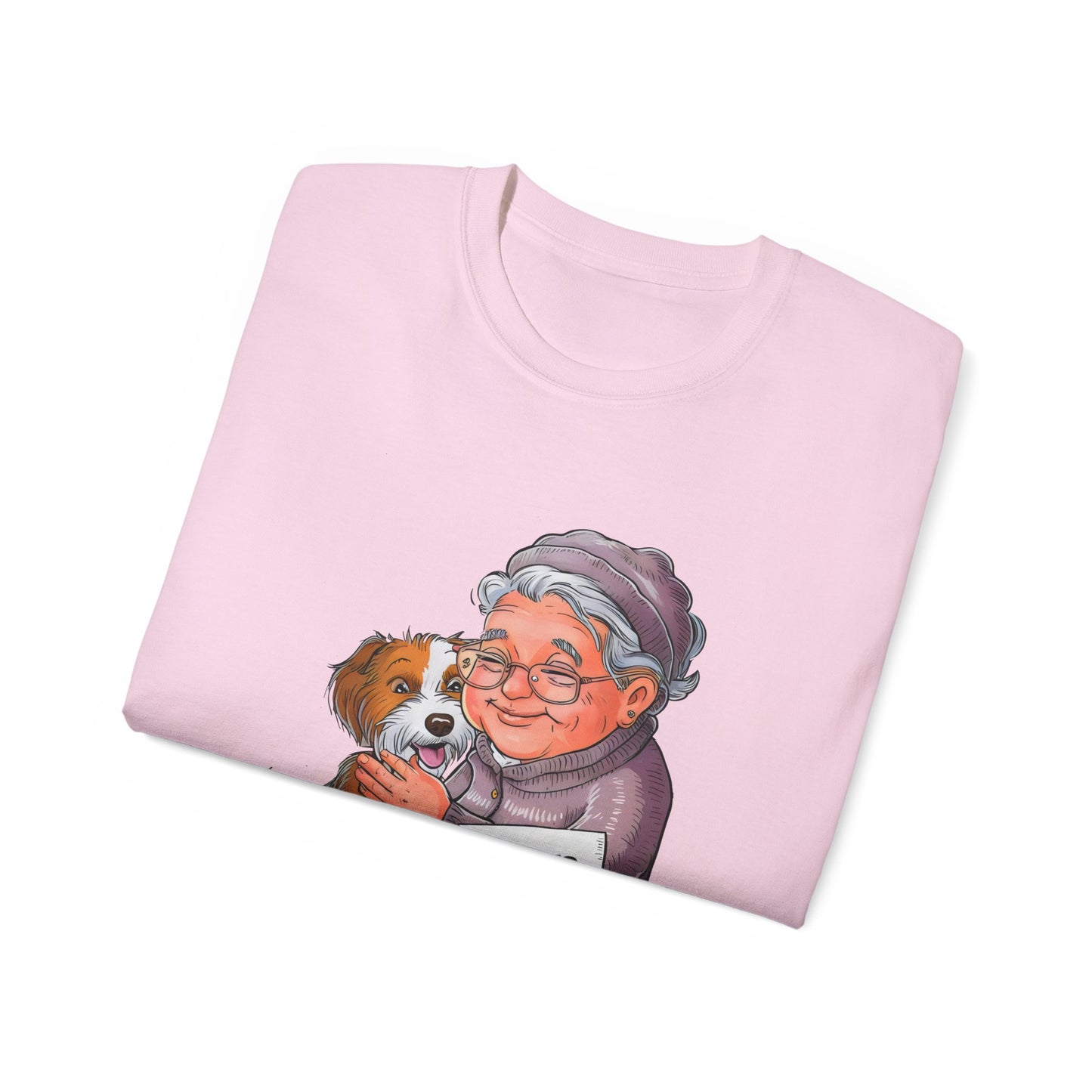 Cute Cartoon Retired Promoted to Stay at Home Dog Mom Organic T-Shirt