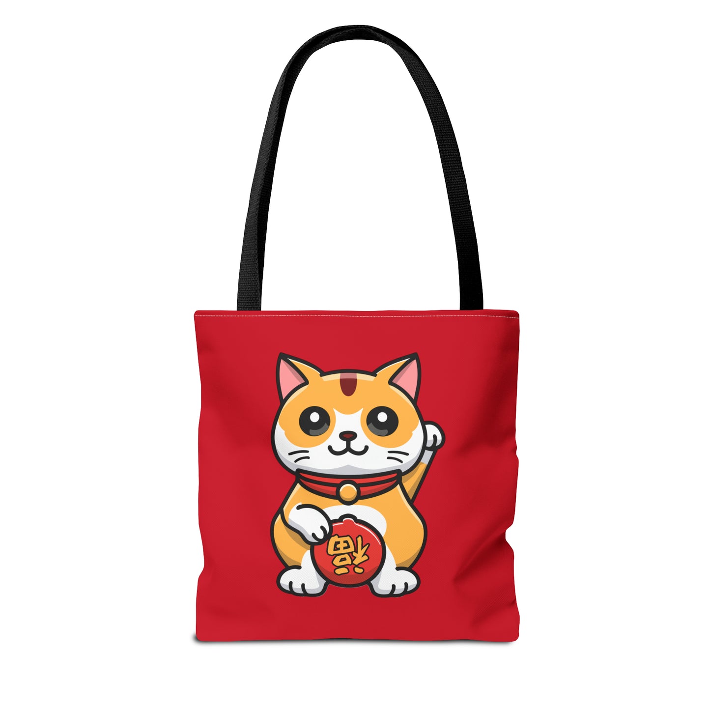 Cute Japanese Lucky Cat Cartoon Chinese New Year Tote Bag