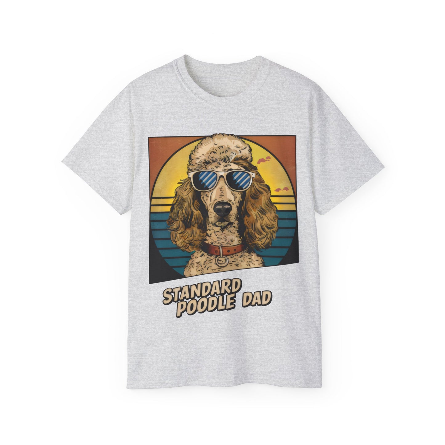 Cute Cartoon Standard Poodle Dad Organic T-Shirt