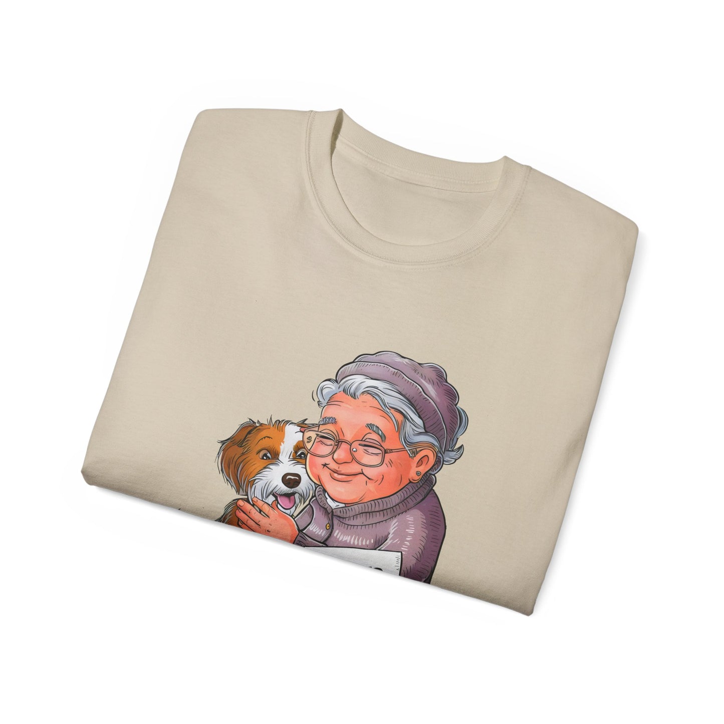 Cute Cartoon Retired Promoted to Stay at Home Dog Mom Organic T-Shirt