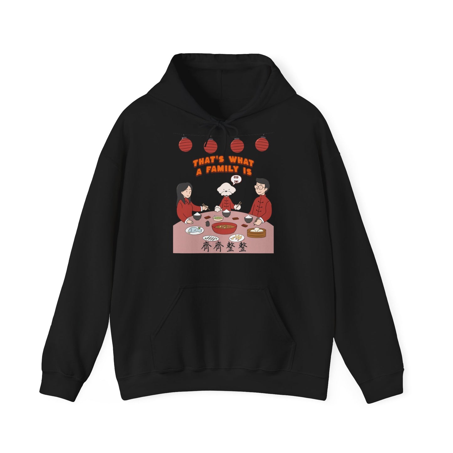 Cheeky Bichon Cute Dog Cartoon Chinese New Year Unisex Hooded Sweatshirt