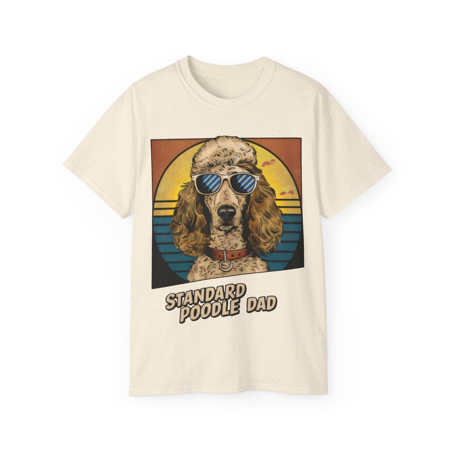 Cute Cartoon Standard Poodle Dad Organic T-Shirt