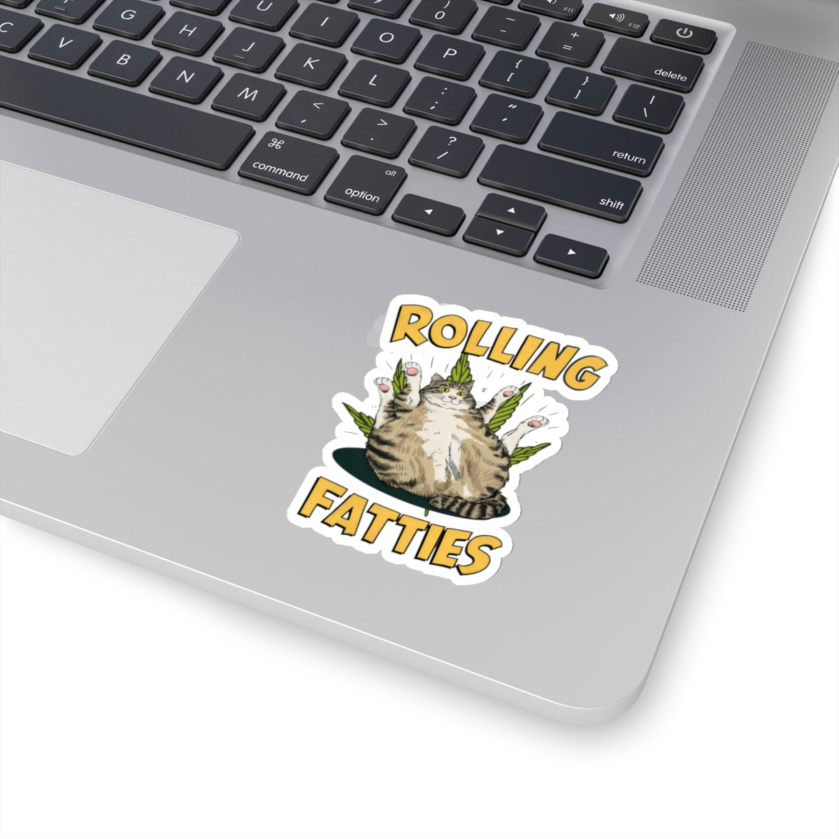 Cat Cartoon Rolling Fatties Stickers