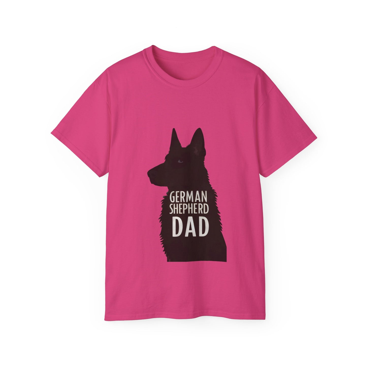 Cute Cartoon German Shepherd Dad Organic T-Shirt