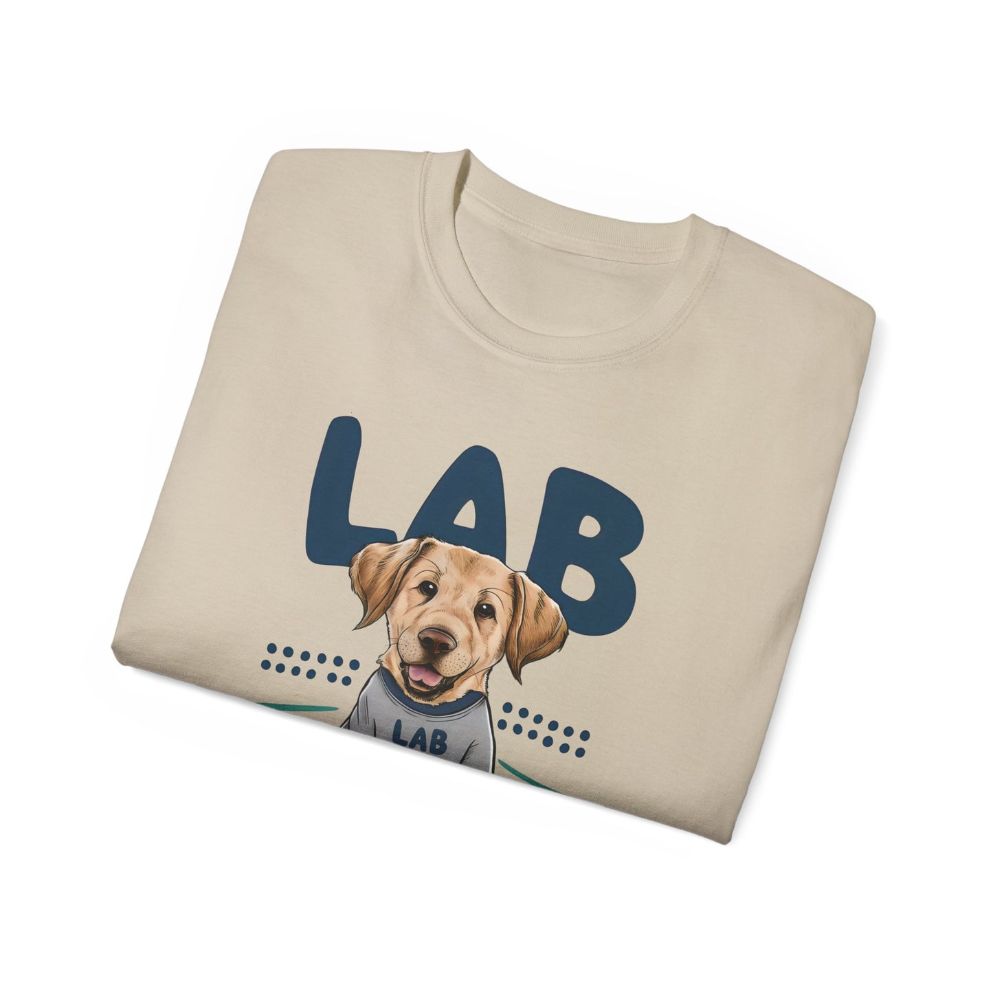 Cute Dog Cartoon Lab Mom Organic T-Shirt