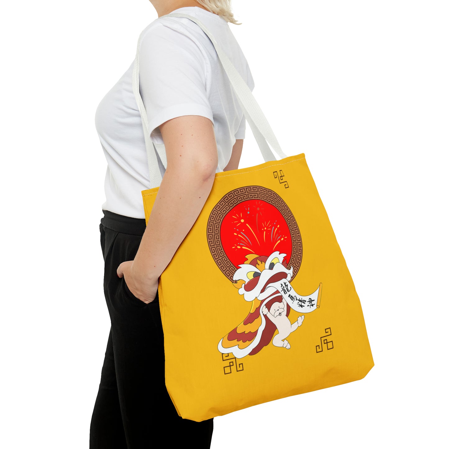 Cheeky Bichon Cute Funny Chinese New Year Tote Bag