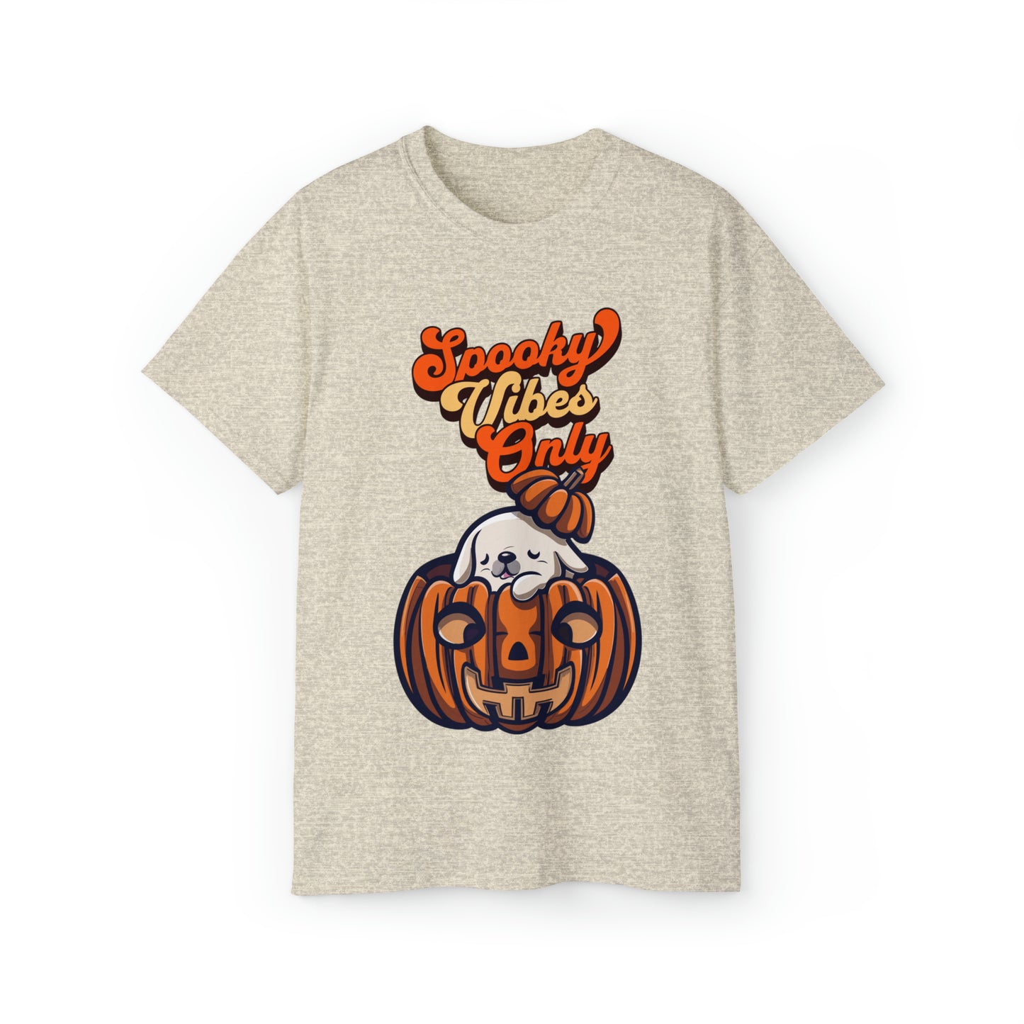 Cute Spooky Vibes Only Unisex Organic T-Shirt