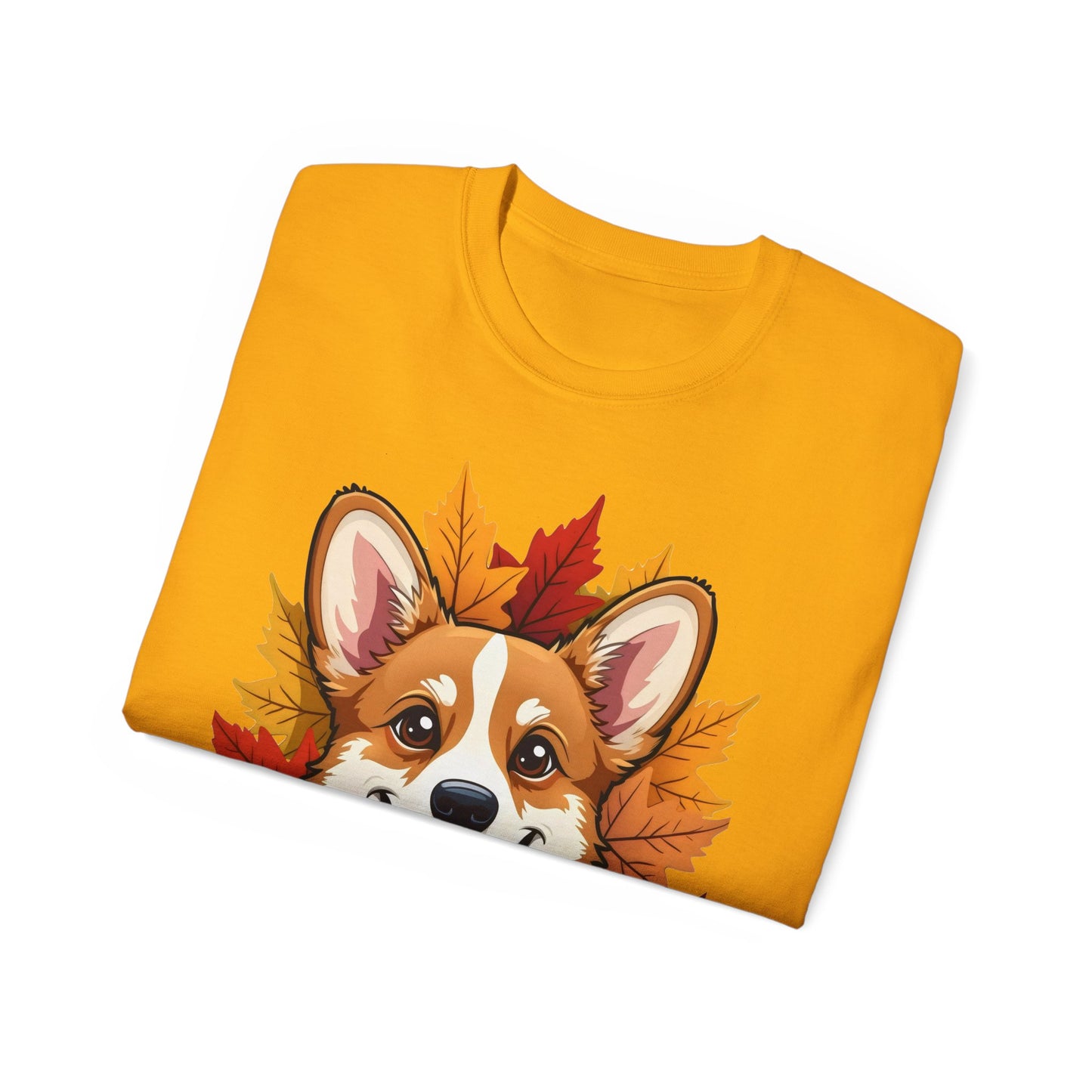 Cute Dog Cartoon Corgi Fall Tee