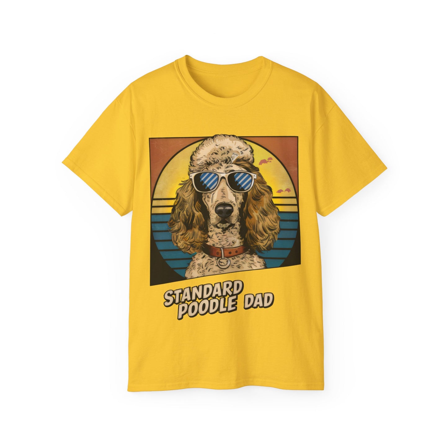 Cute Cartoon Standard Poodle Dad Organic T-Shirt