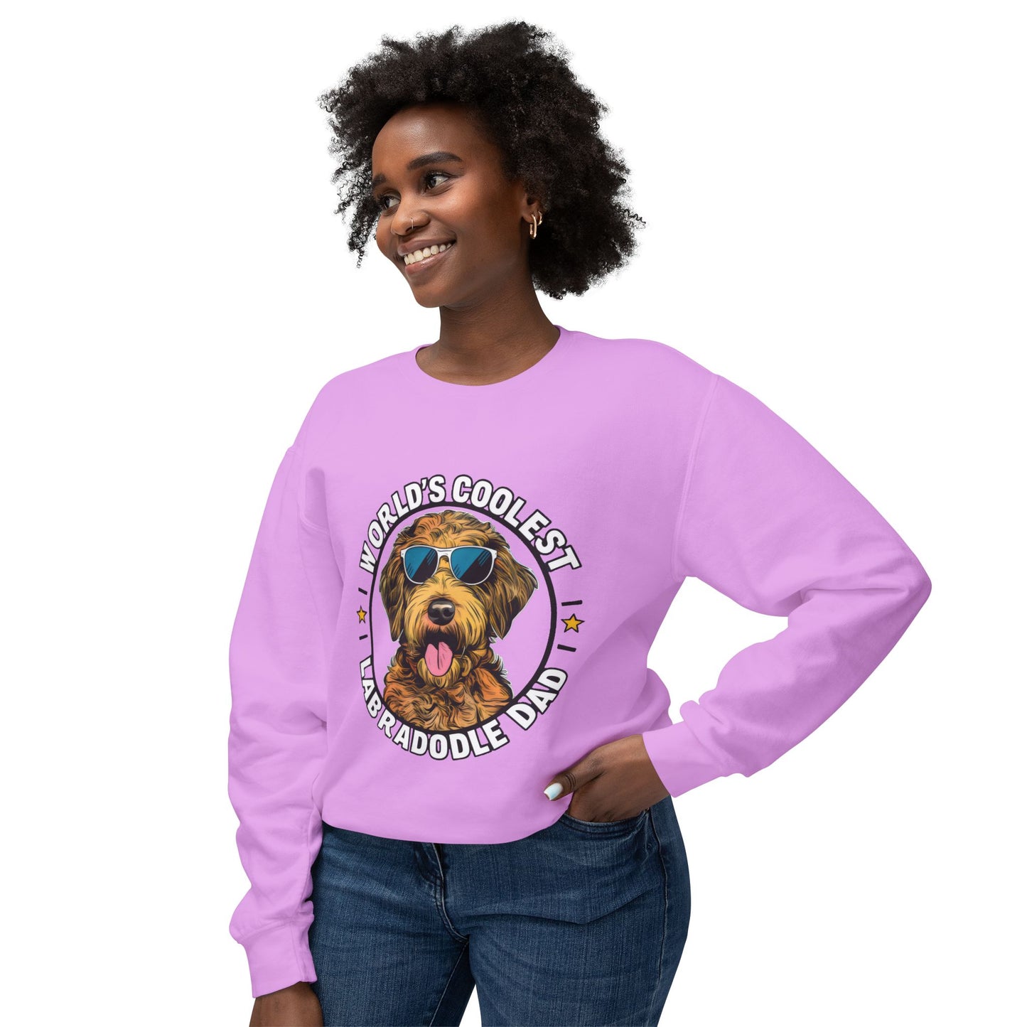 Cute Funny Labradoodle Dad Meme Sweatshirt