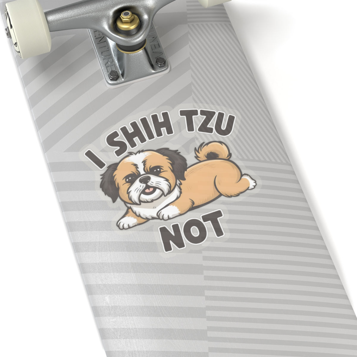 Cute Funny Cartoon I Shih Tzu Not Dog Meme Kiss-cut Stickers