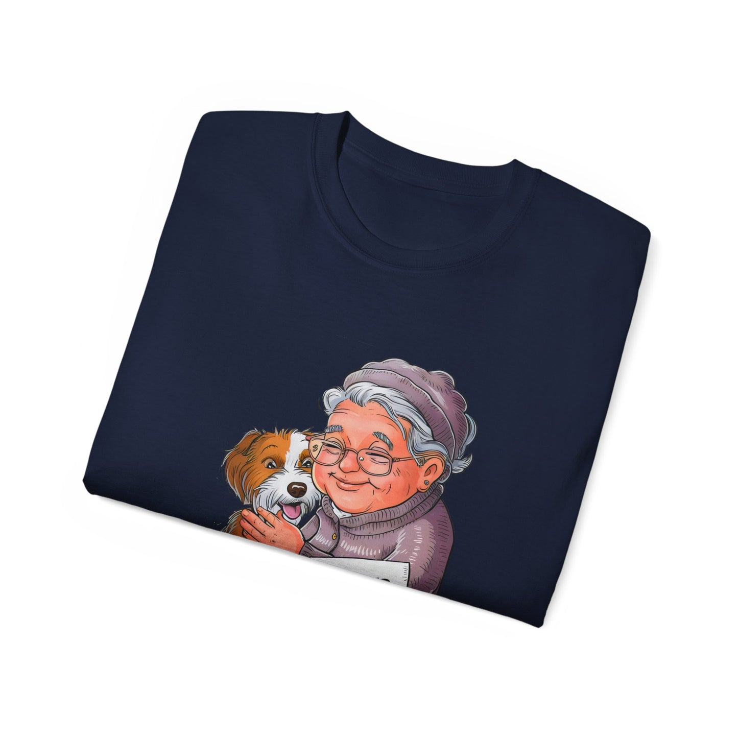 Cute Cartoon Retired Promoted to Stay at Home Dog Mom Organic T-Shirt