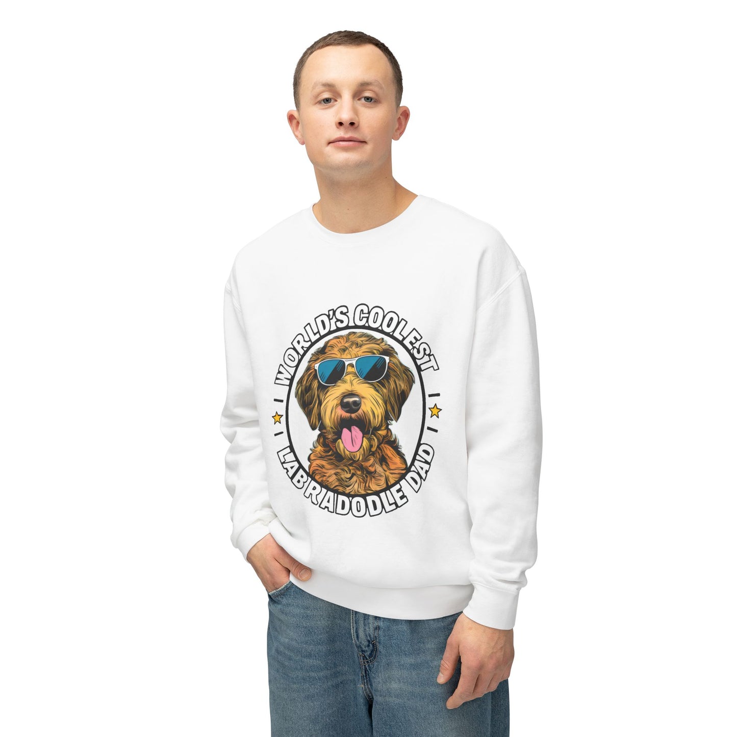 Cute Funny Labradoodle Dad Meme Sweatshirt