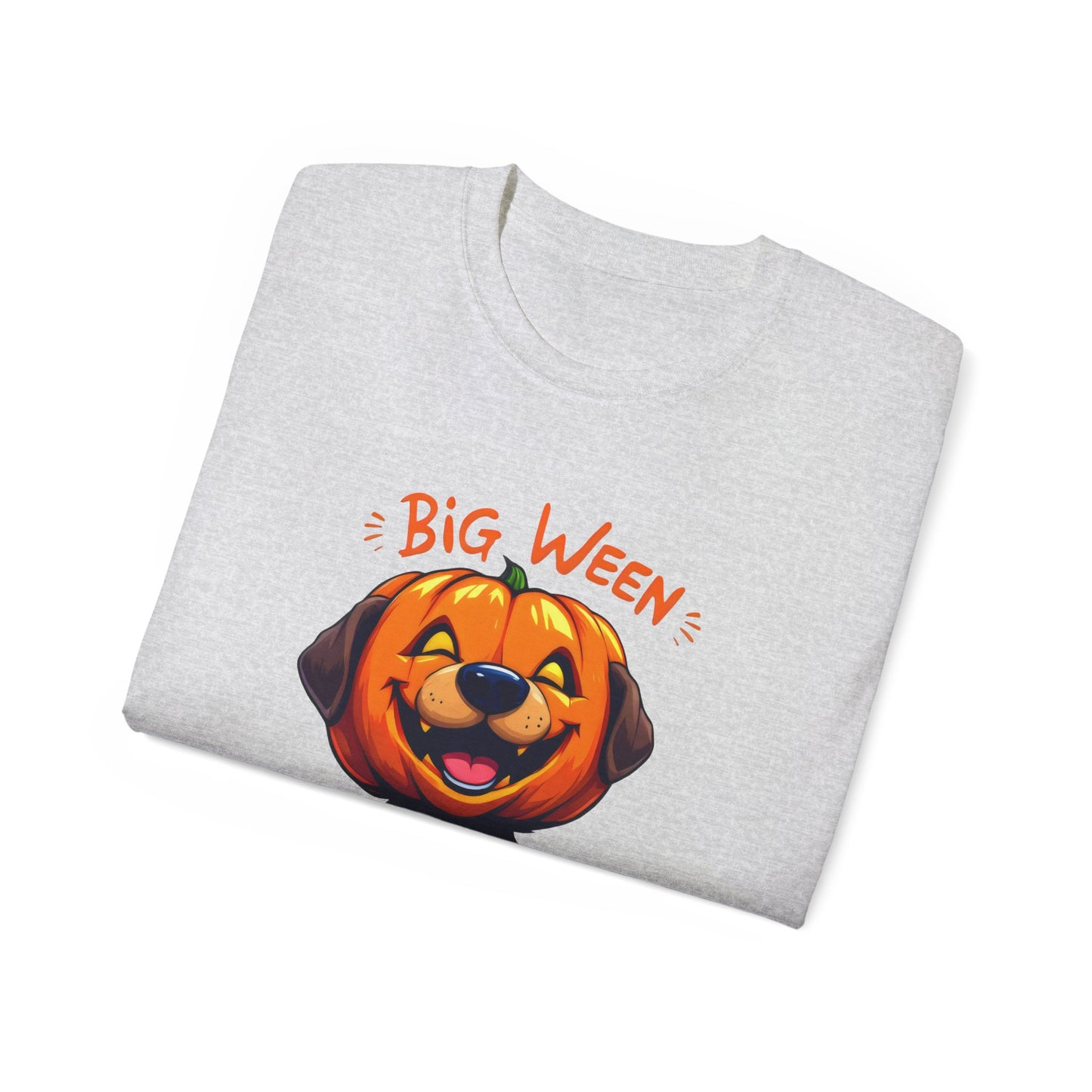 Cute Dog Cartoon Big Ween Energy Unisex Organic T-Shirt