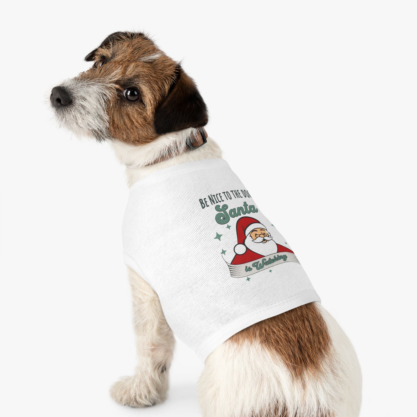 Pet Tank Top - Be Nice to My Dog Santa is Coming