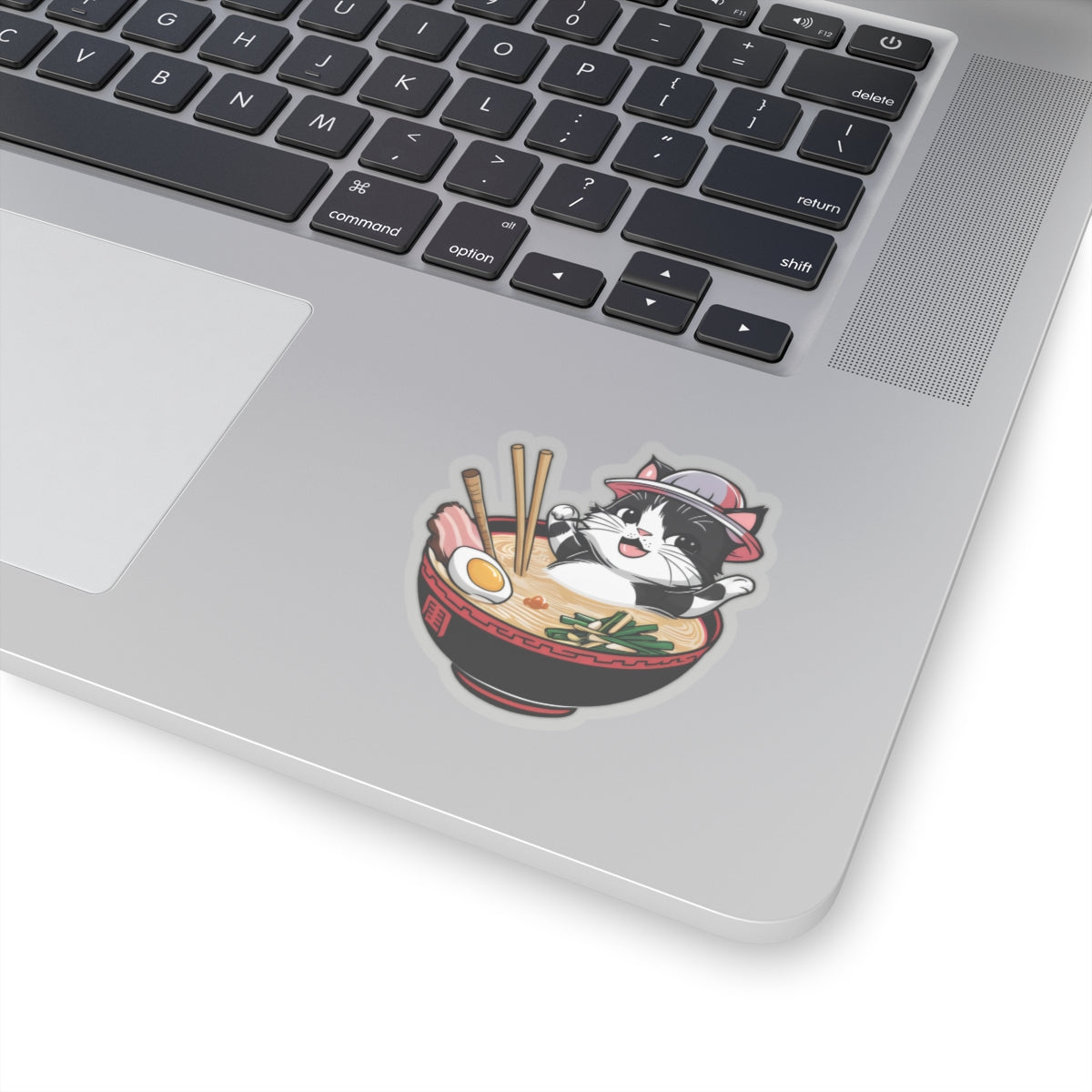 Cute Cartoon Cat Ramen Kiss-cut Stickers