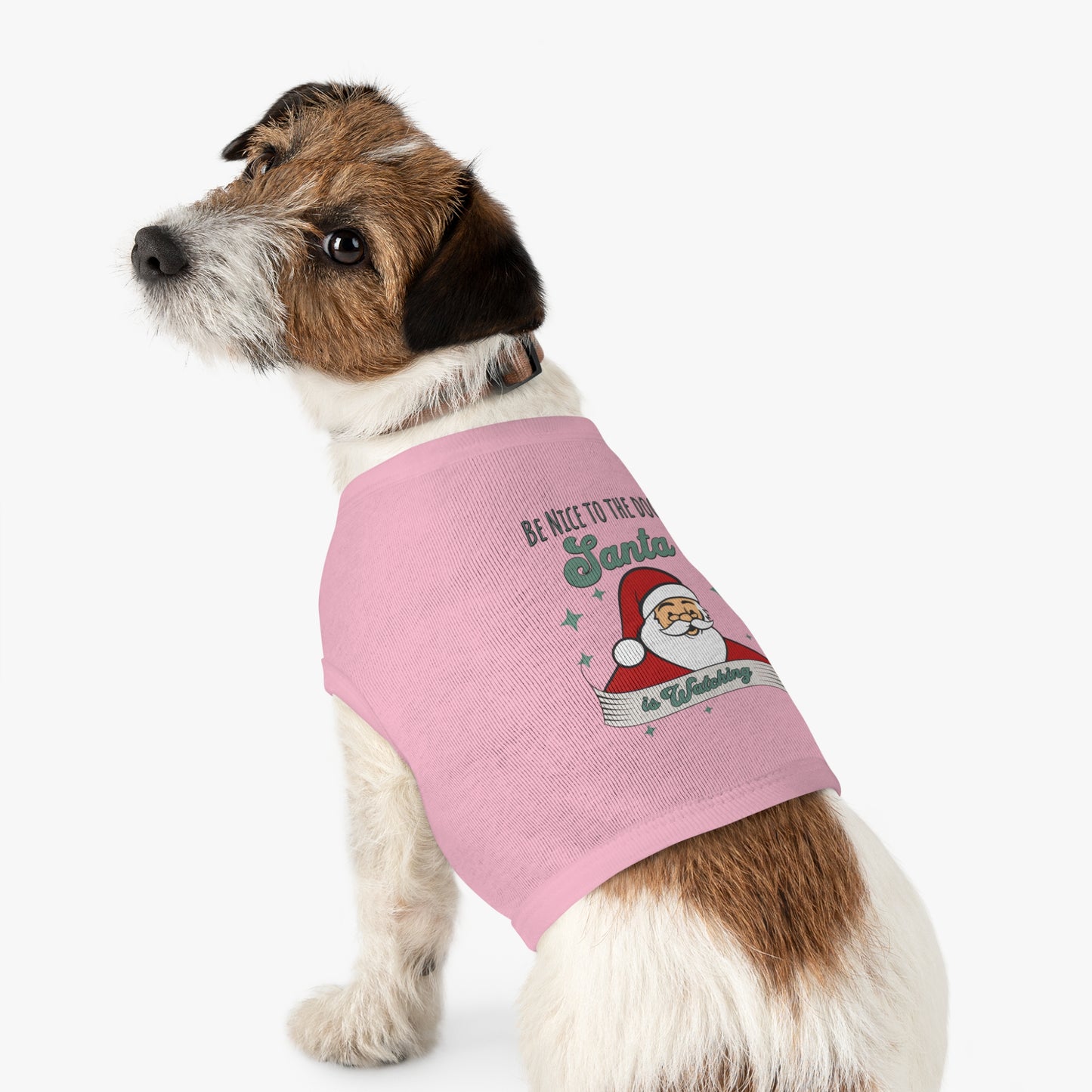 Pet Tank Top - Be Nice to My Dog Santa is Coming