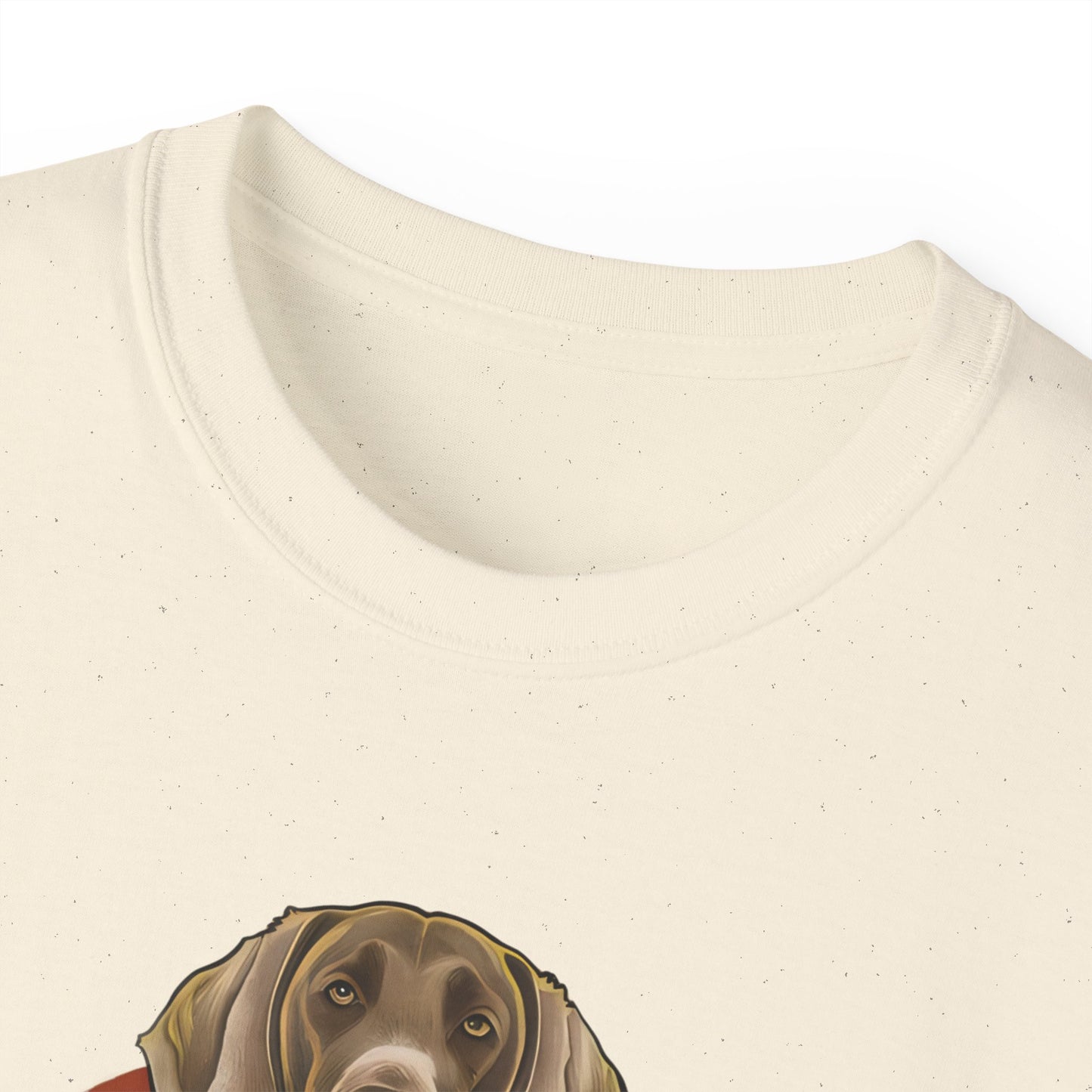 Cute Cartoon Weimaraner Dad Organic T-Shirt