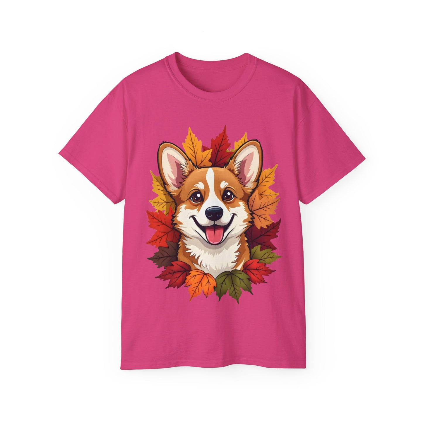 Cute Dog Cartoon Corgi Fall Tee