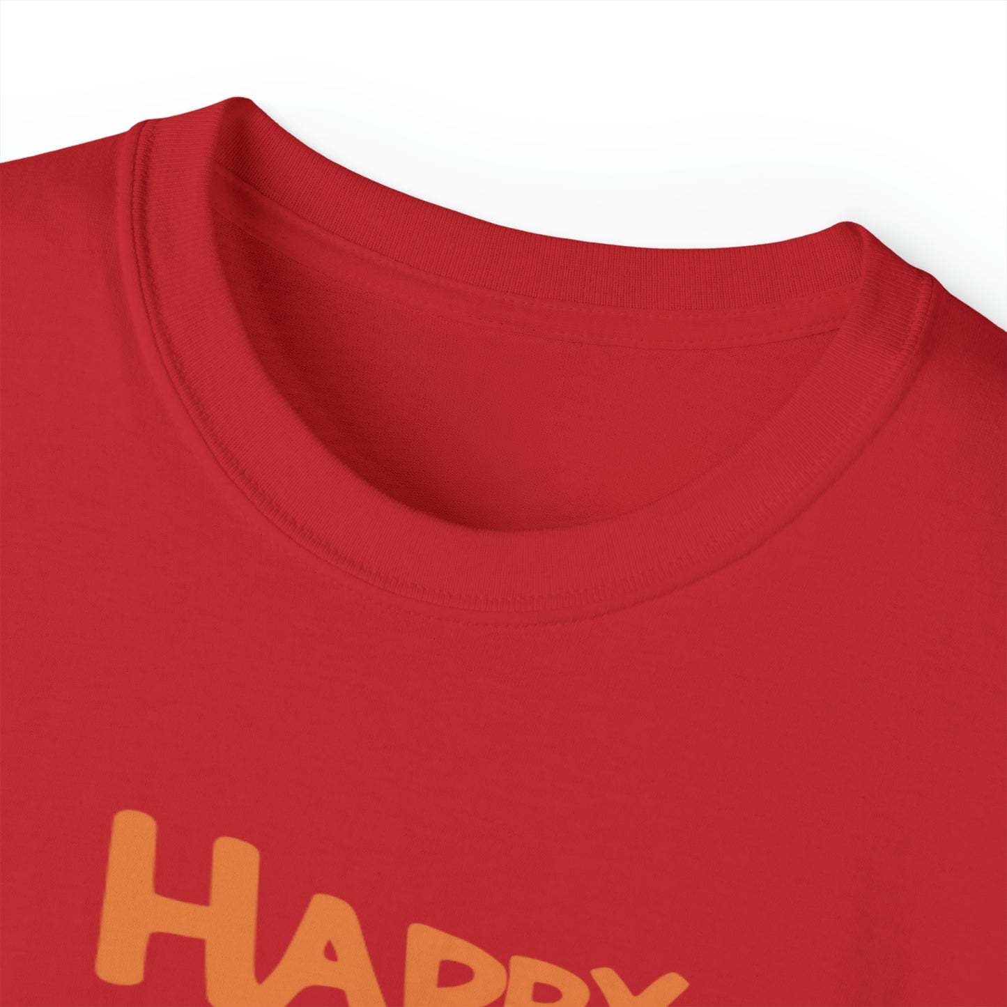 Cute Funny Happy Hallowiener Unisex Organic T-Shirt