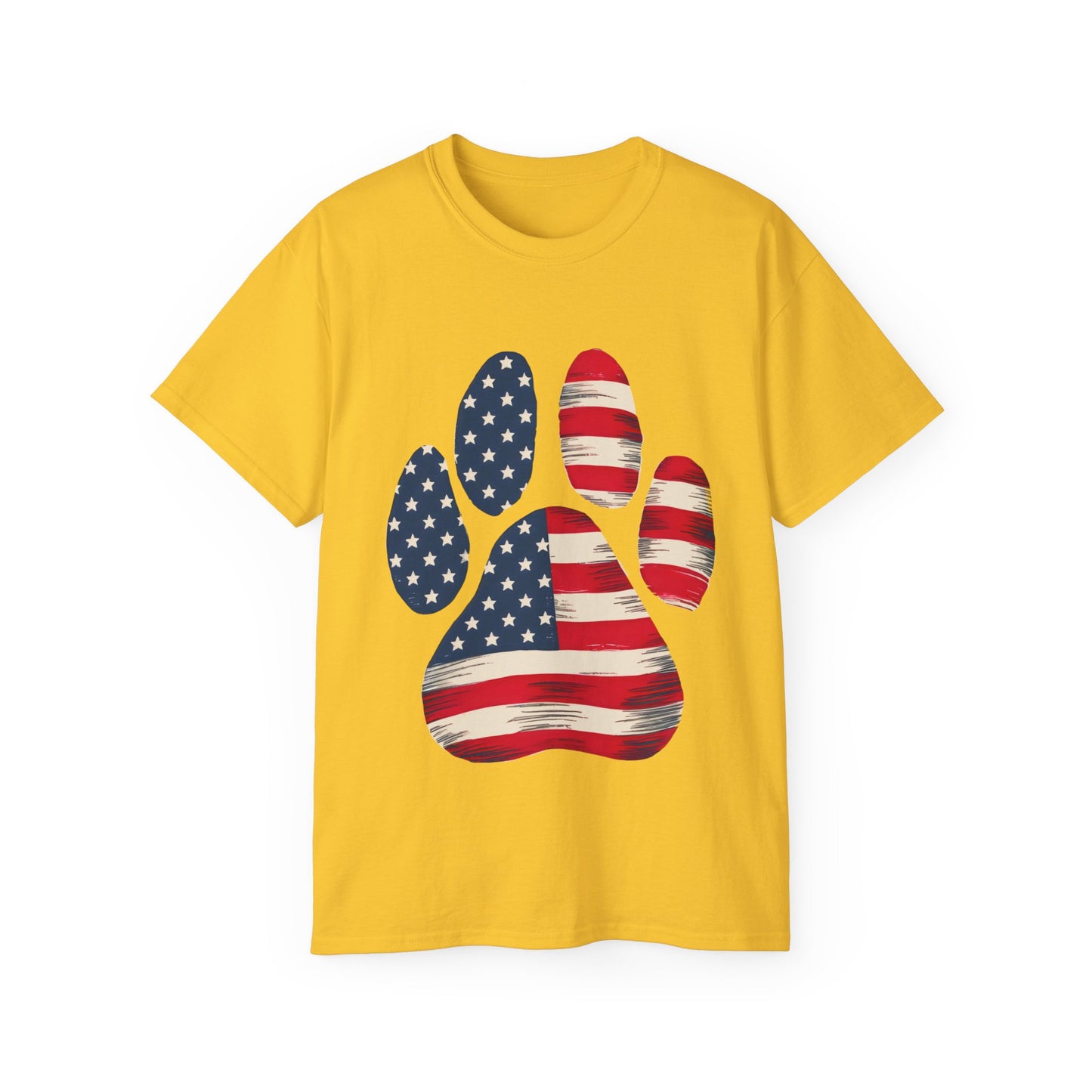 Paw Print Fourth of July Organic T-Shirt