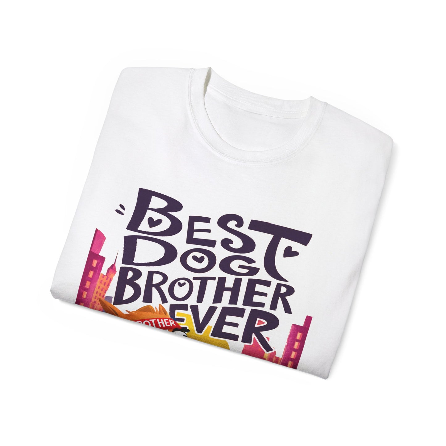 Cute Cartoon Meme Best Dog Brother Ever Organic T-Shirt