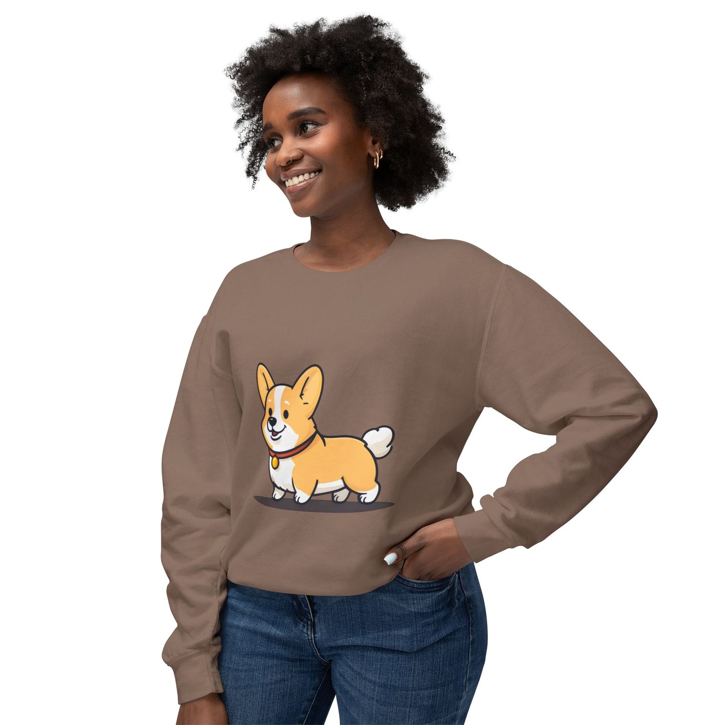 Cute Corgi Dog Cartoon Sweatshirt