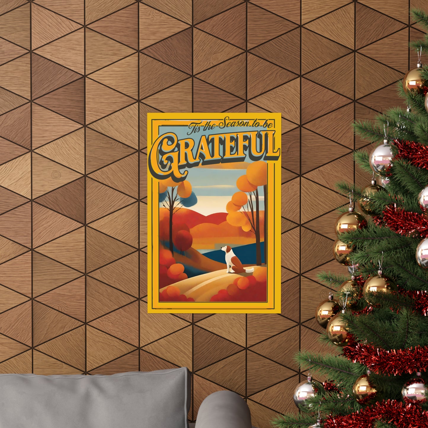 Tis the Season to be Grateful Thanksgiving Matte Vertical Posters