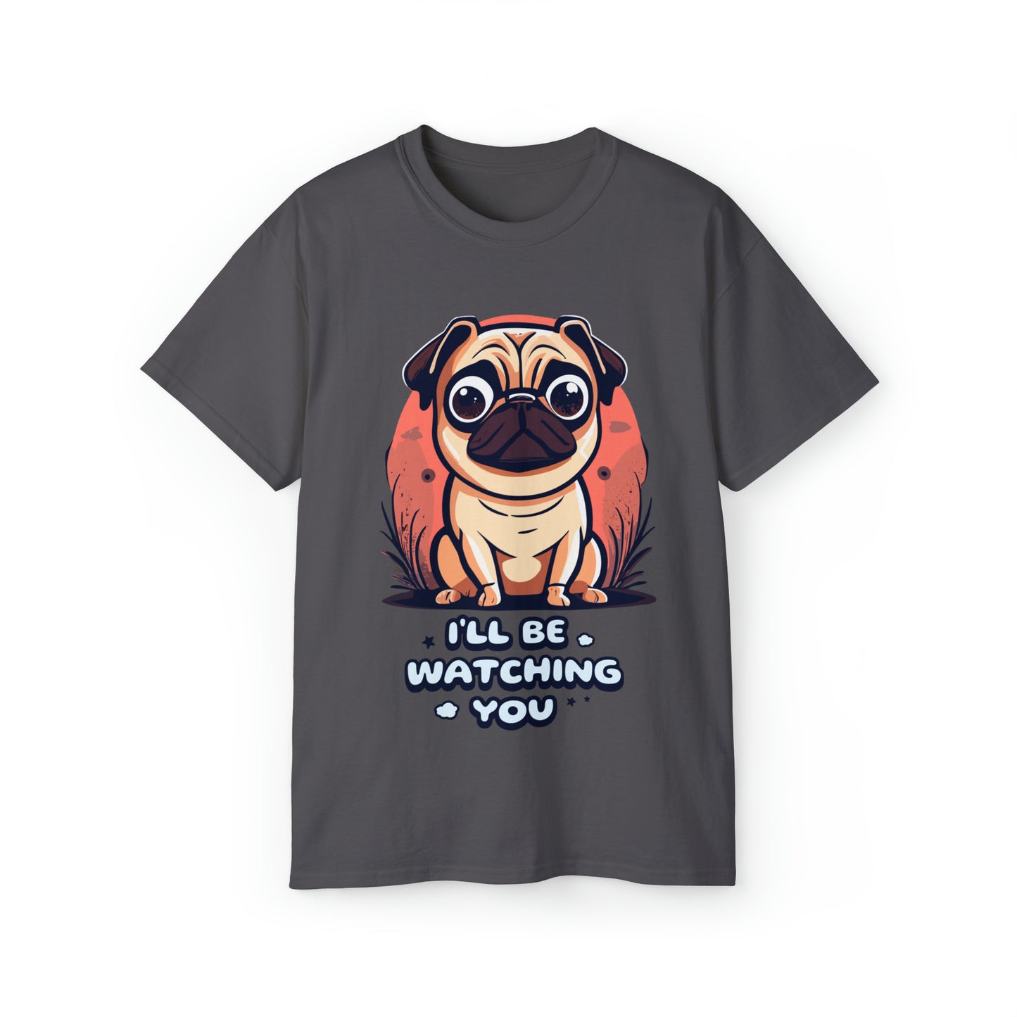 Cute Funny I'll be Watching You Unisex Organic T-Shirt