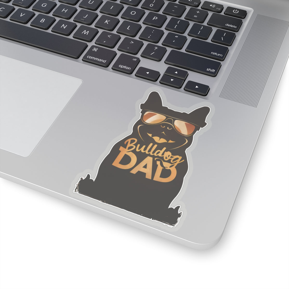 Cute Cartoon Bulldog Dad Kiss-cut Stickers