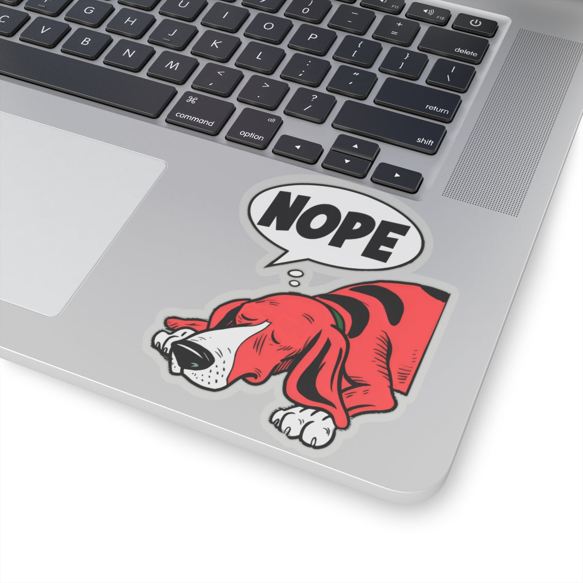 Cute Dog Cartoon Nope Meme Kiss-cut Stickers