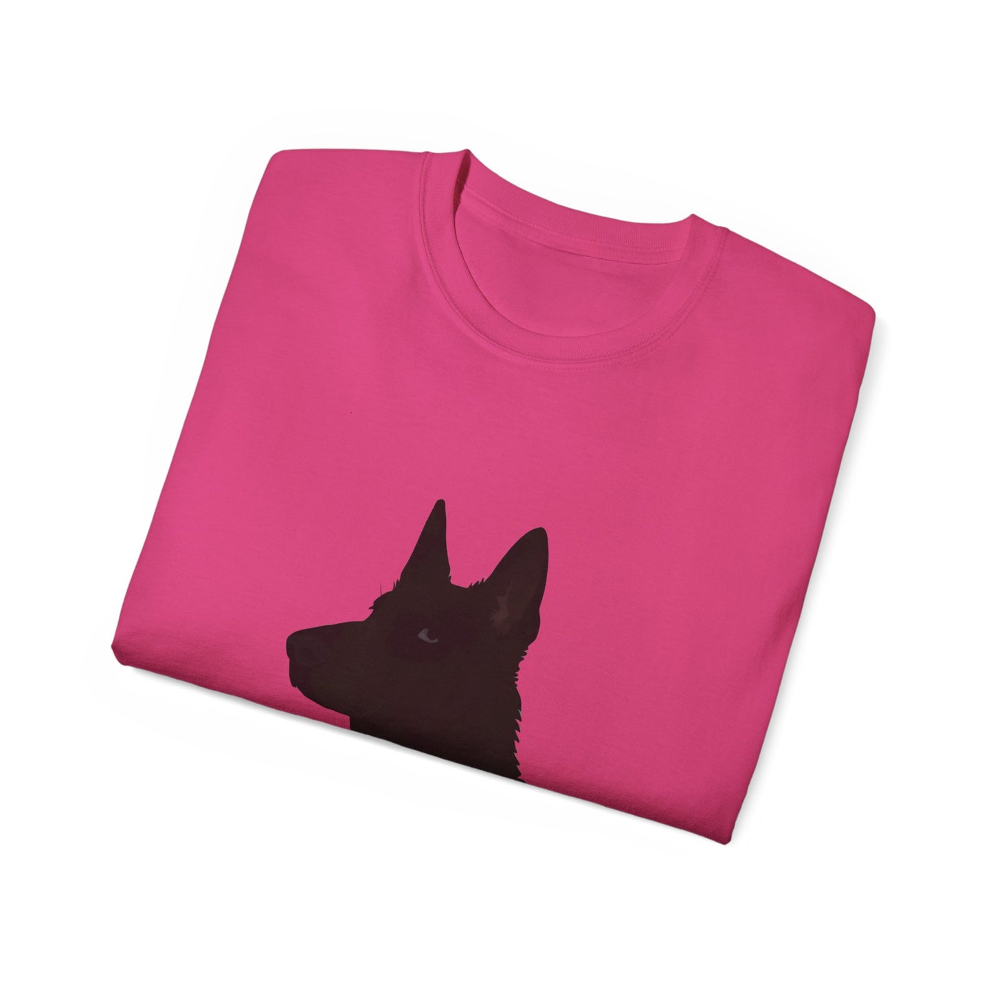 Cute Cartoon German Shepherd Dad Organic T-Shirt