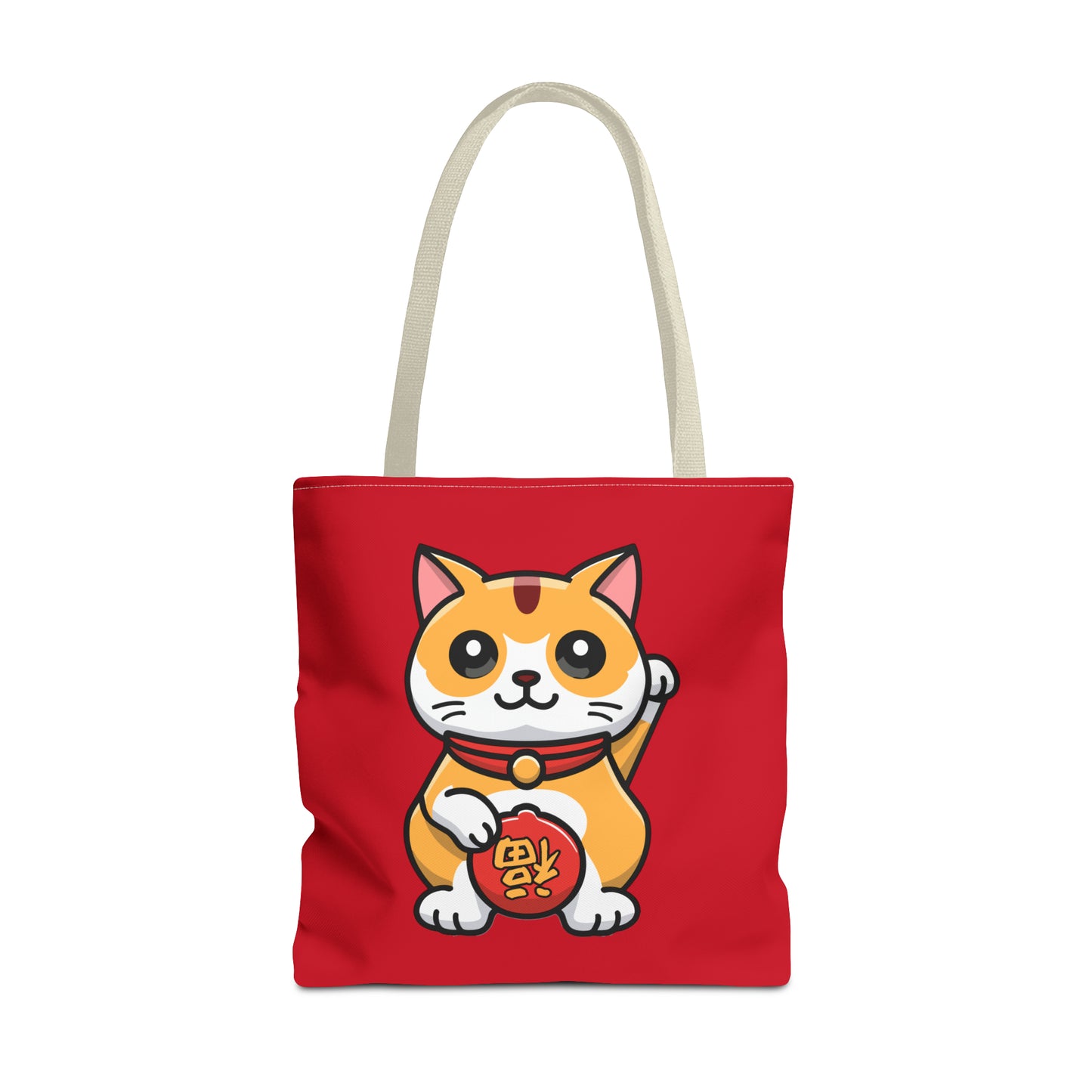 Cute Japanese Lucky Cat Cartoon Chinese New Year Tote Bag