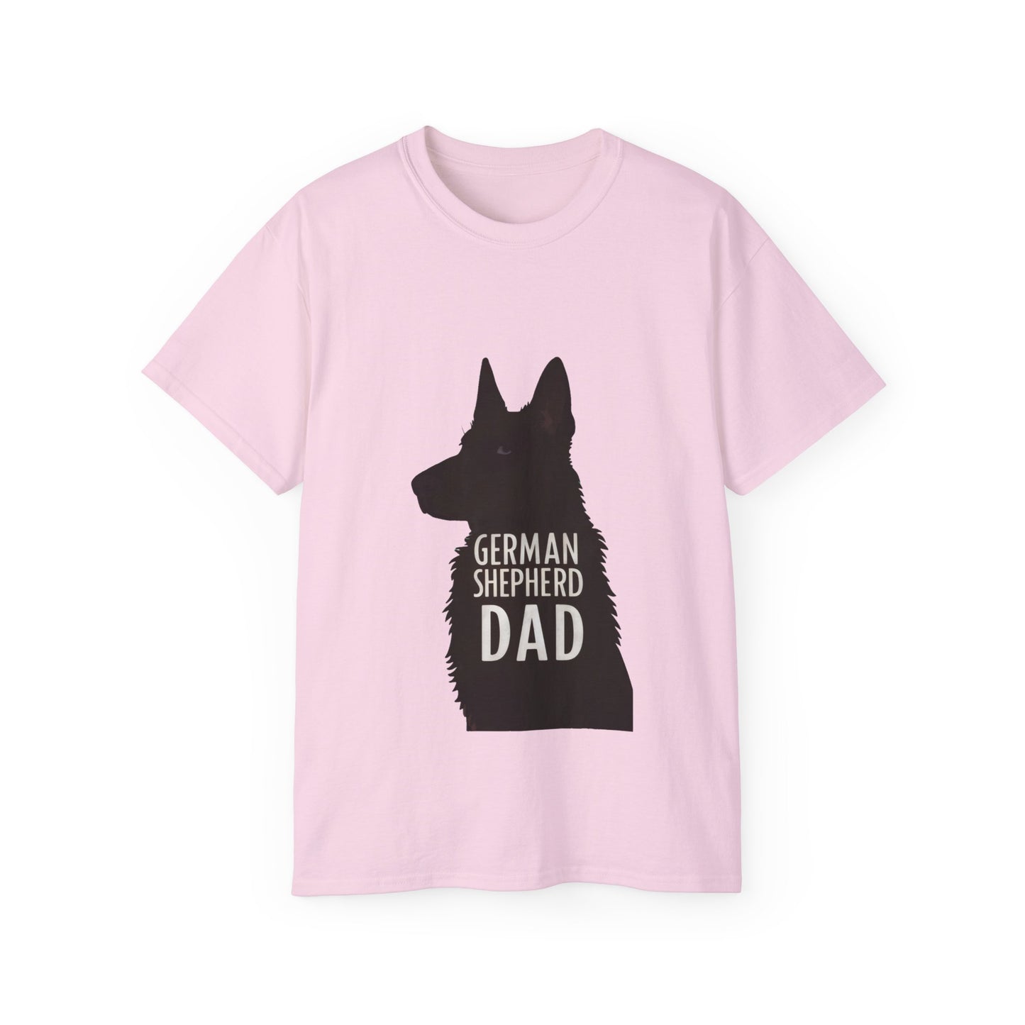 Cute Cartoon German Shepherd Dad Organic T-Shirt