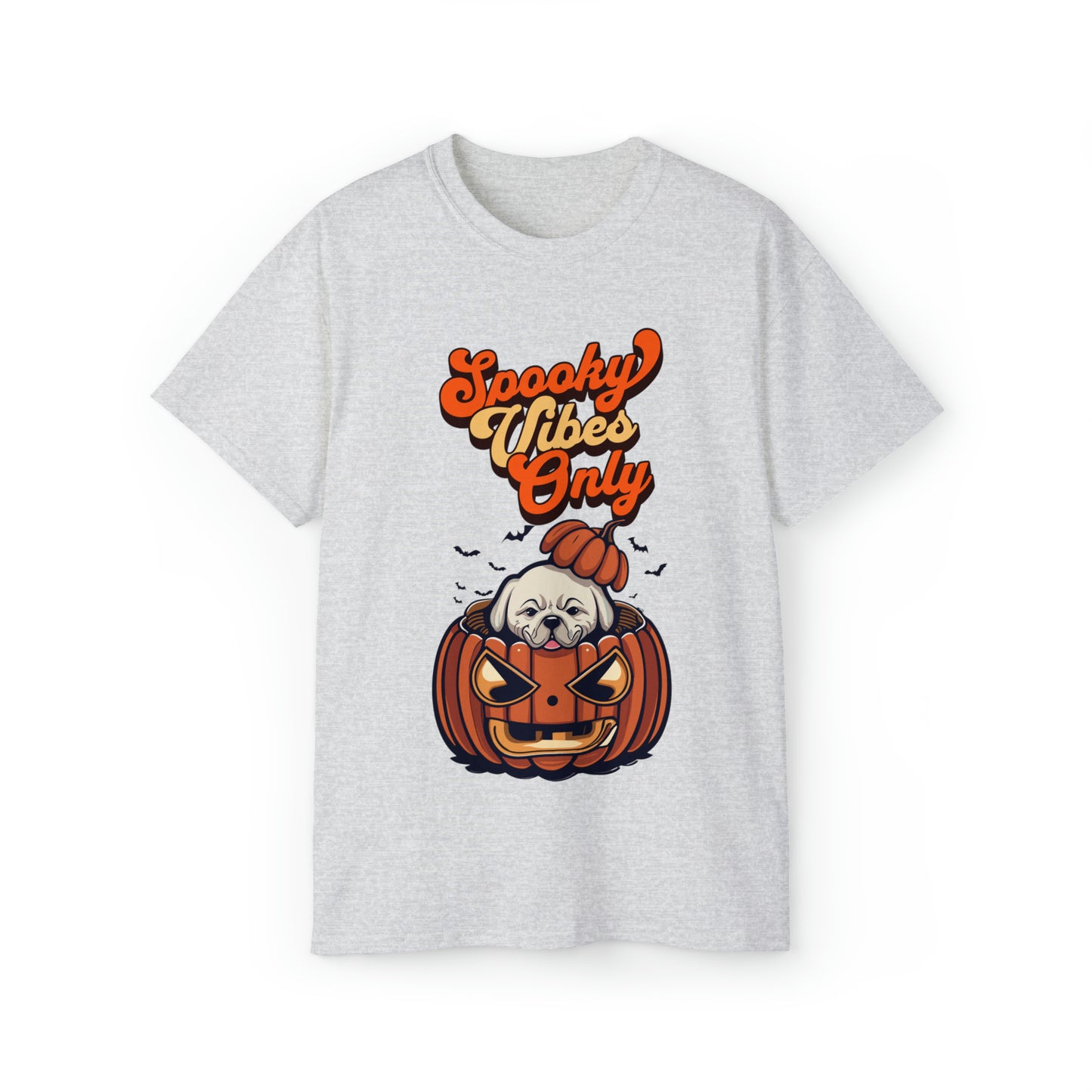 Cute Spooky Vibes Only Unisex Organic T-Shirt