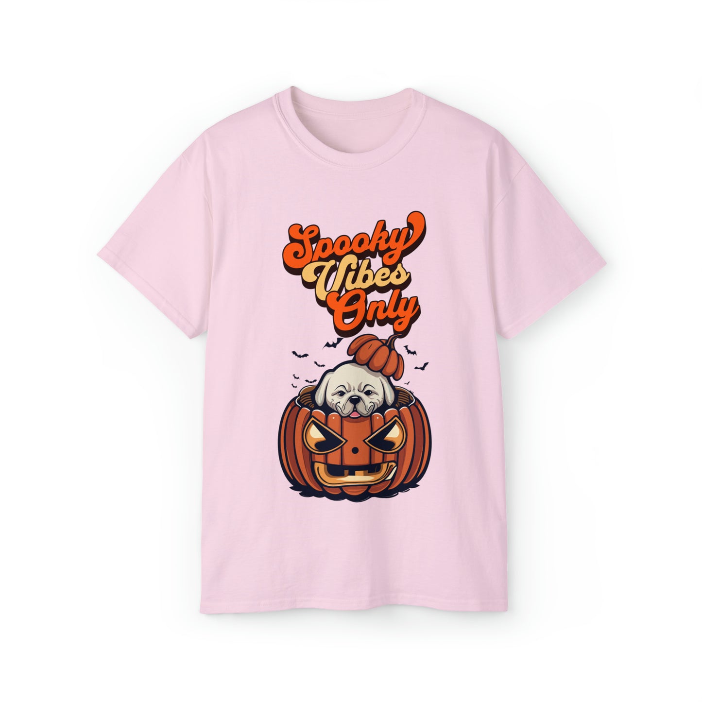 Cute Spooky Vibes Only Unisex Organic T-Shirt