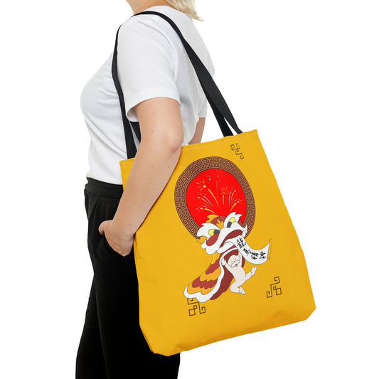 Cheeky Bichon Cute Funny Chinese New Year Tote Bag