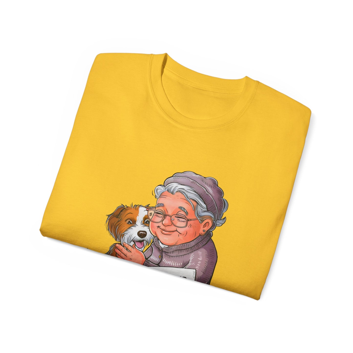 Cute Cartoon Retired Promoted to Stay at Home Dog Mom Organic T-Shirt