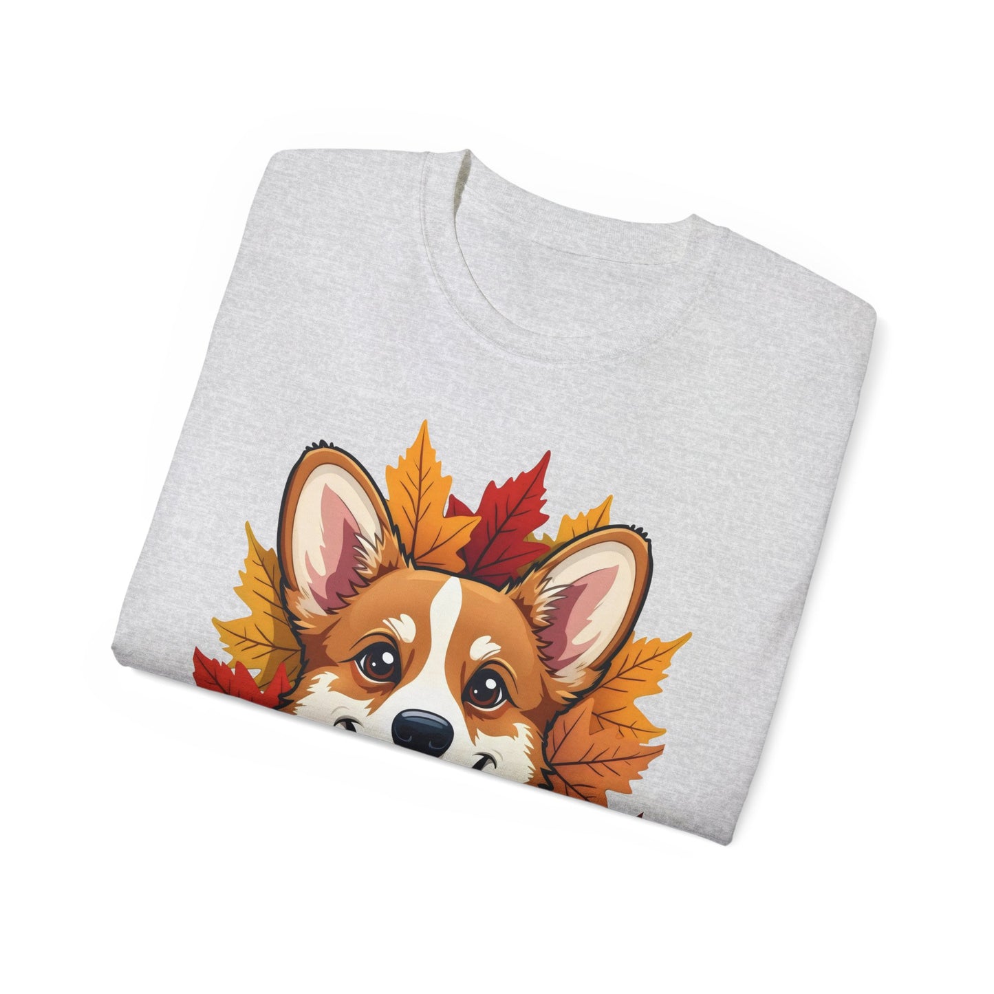 Cute Dog Cartoon Corgi Fall Tee