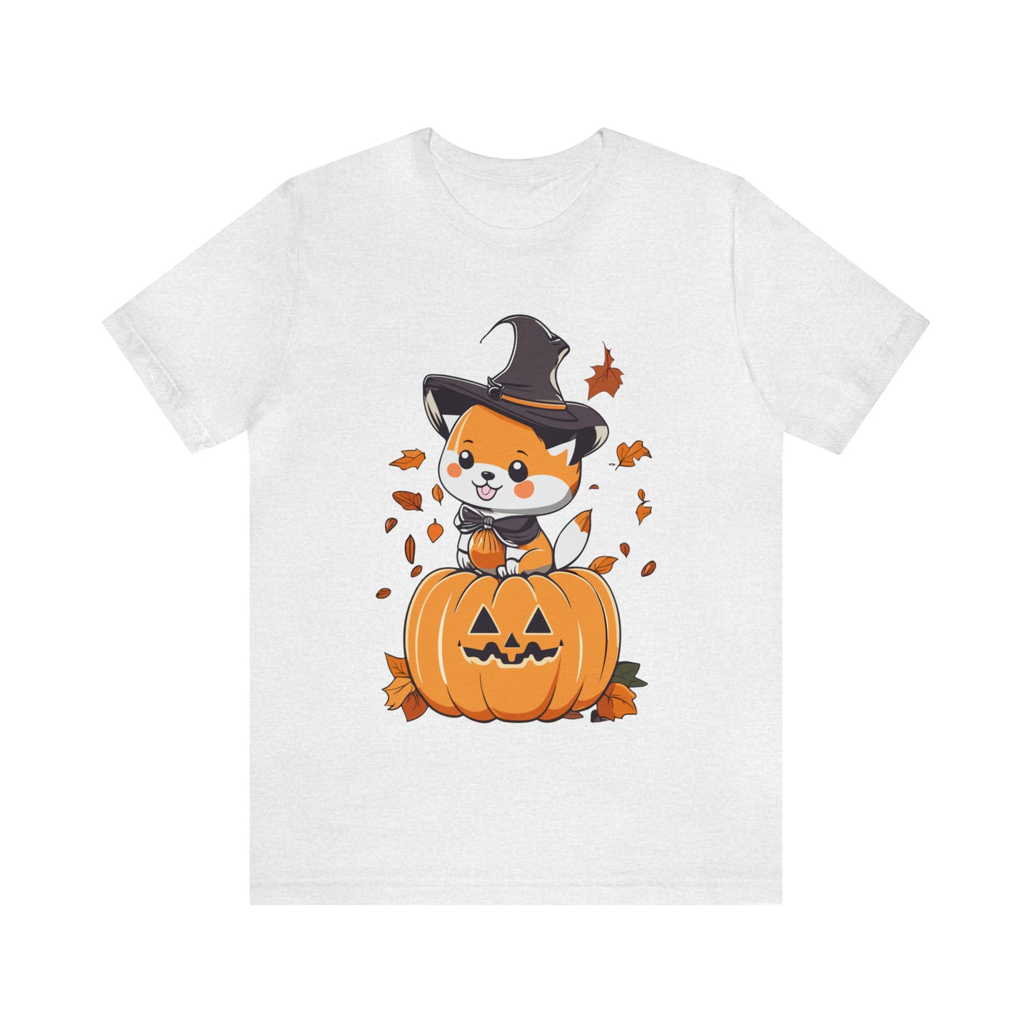 Cute Shiba Pumpkin Unisex Jersey Short Sleeve Tee