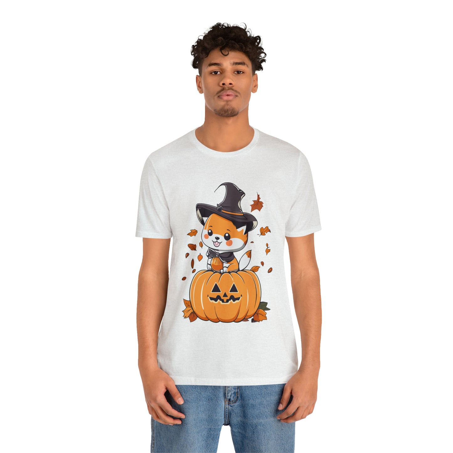 Cute Shiba Pumpkin Unisex Jersey Short Sleeve Tee