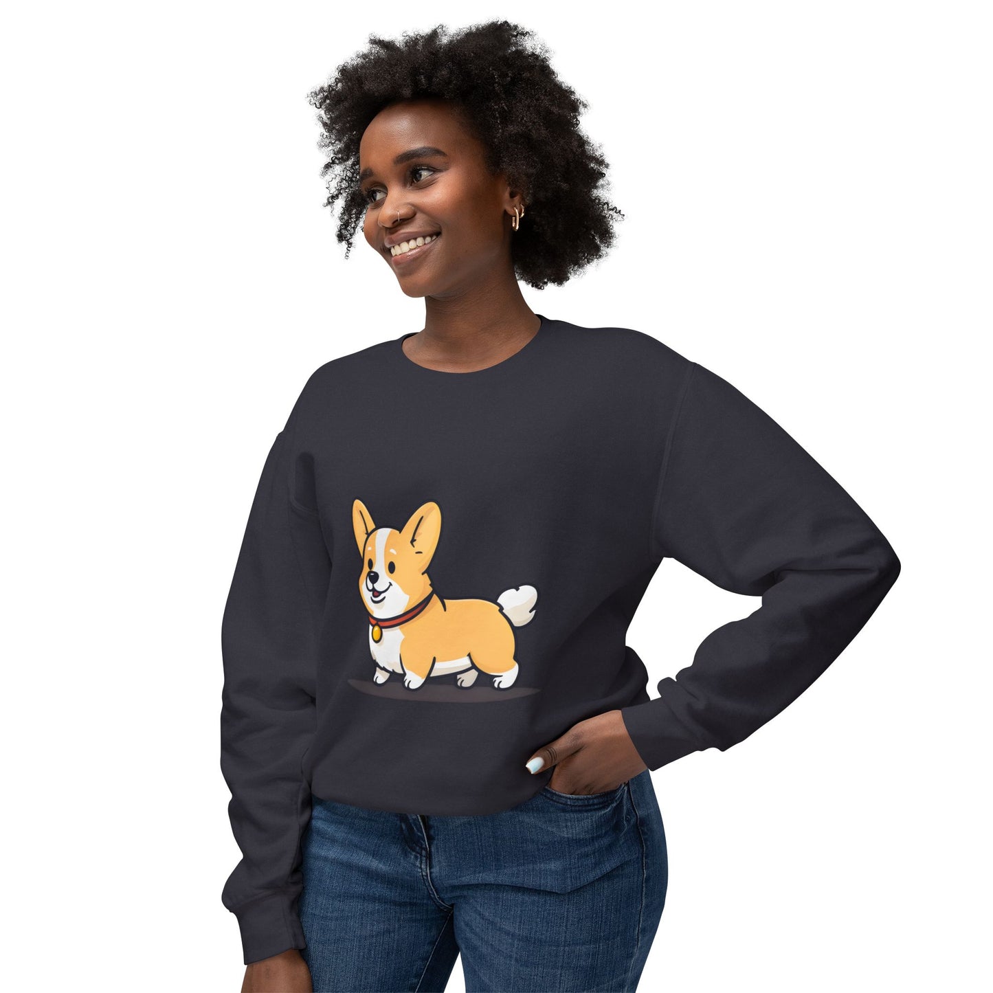 Cute Corgi Dog Cartoon Sweatshirt