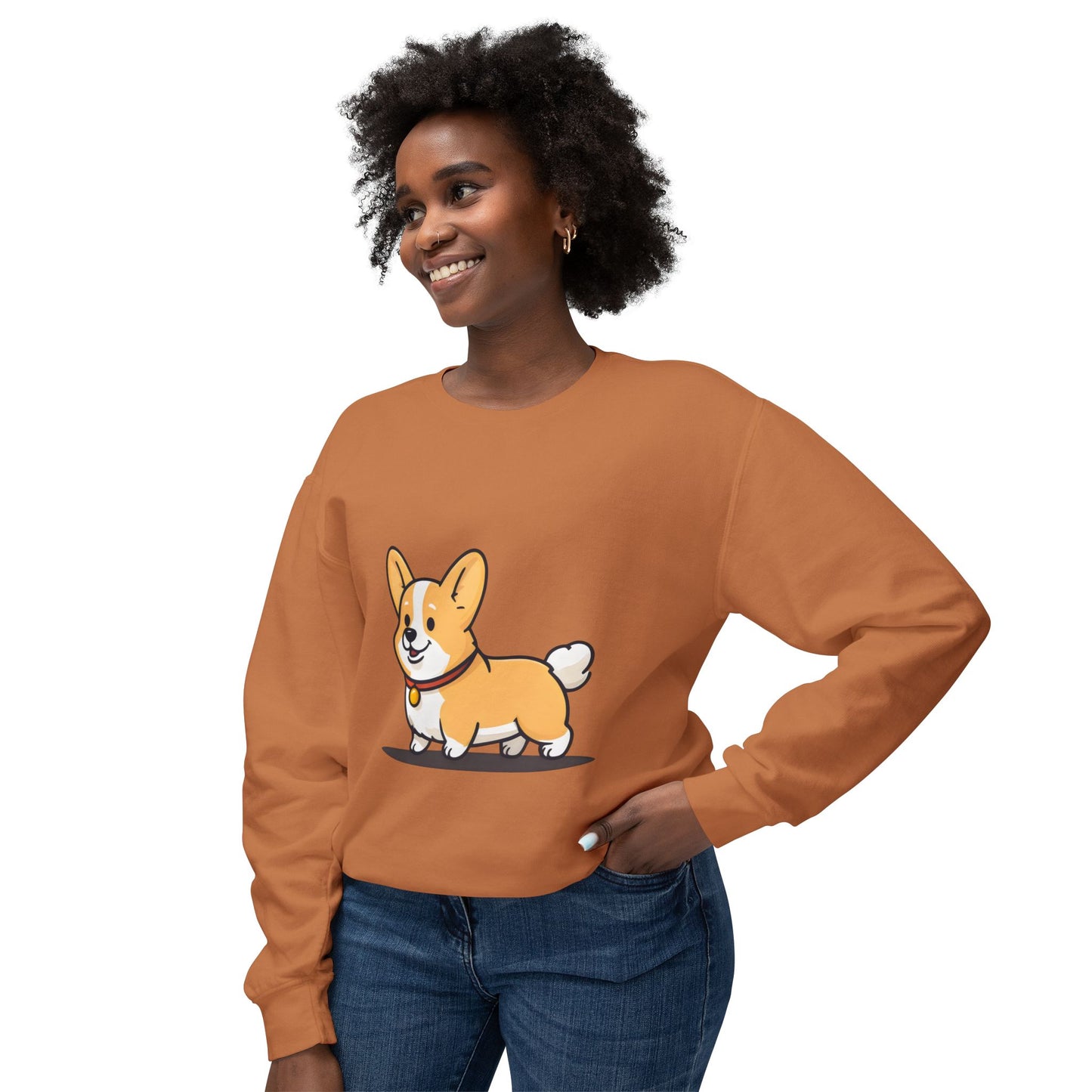 Cute Corgi Dog Cartoon Sweatshirt