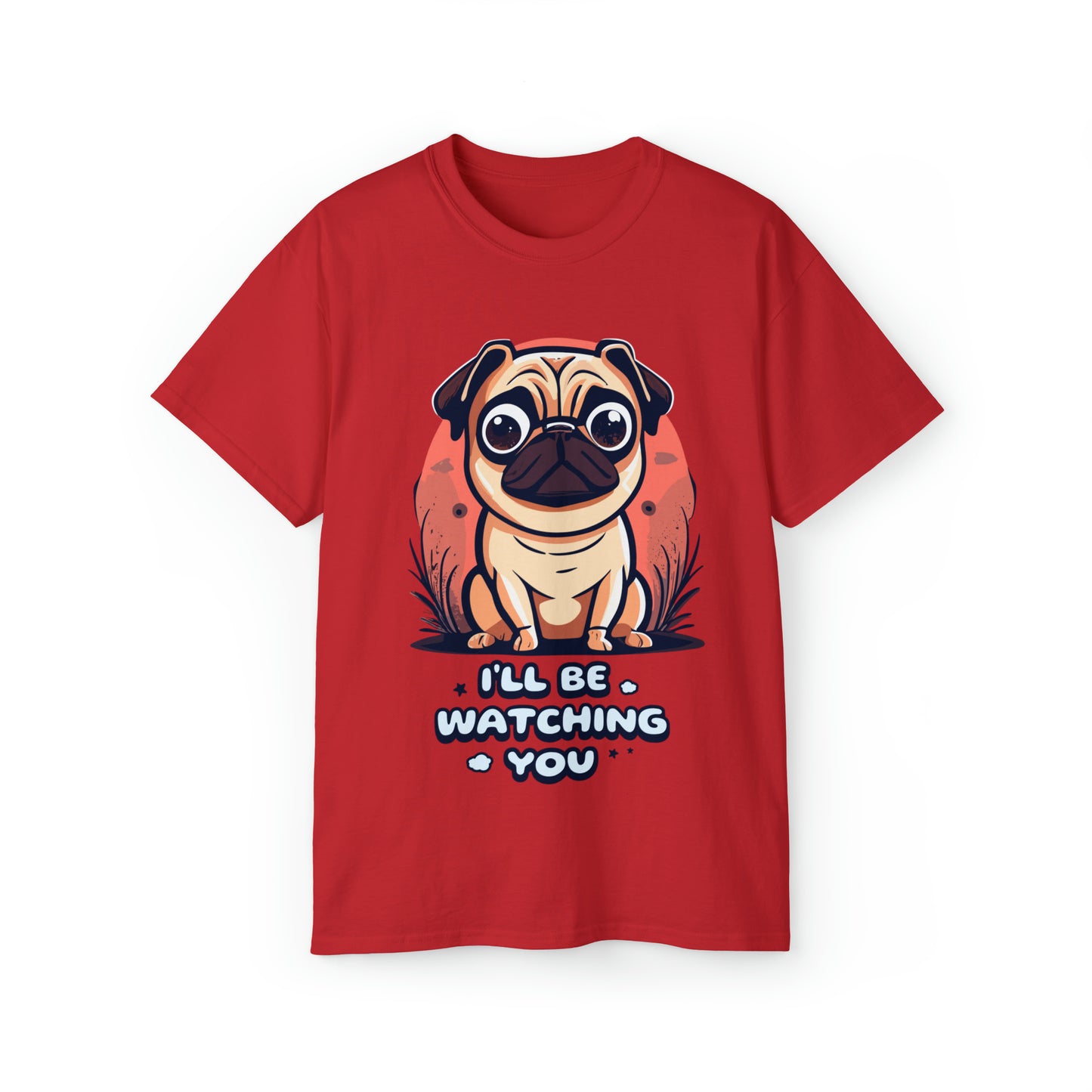 Cute Funny I'll be Watching You Unisex Organic T-Shirt